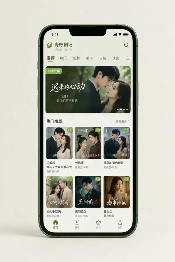 漫剧合集APP界面展示